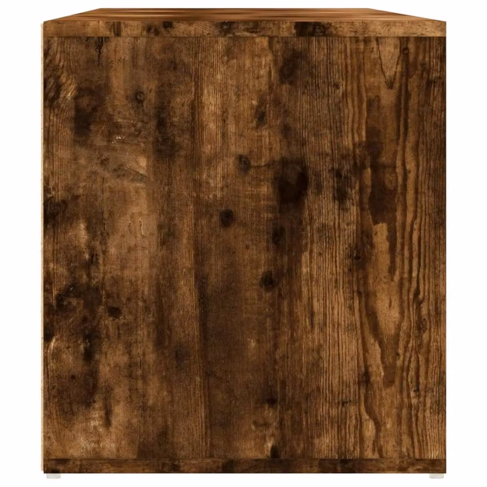 Berkfield Home Corner Cabinet in Smoked Oak Brown, W/D/H: 160 x 40 x 45 cm
