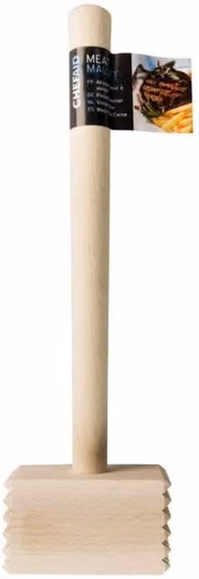 Chef Aid Brown Wooden Meat Mallet