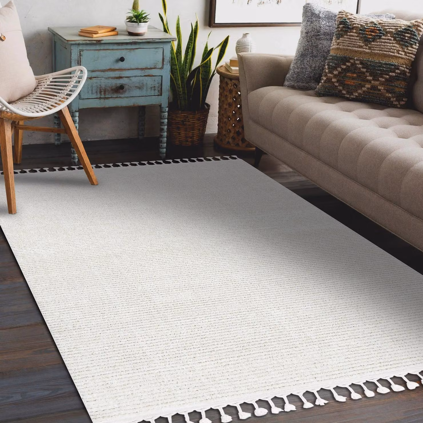RugsX Sevilla Moroccan Style White Rug, W: 180 cm, D: 270 cm – 2