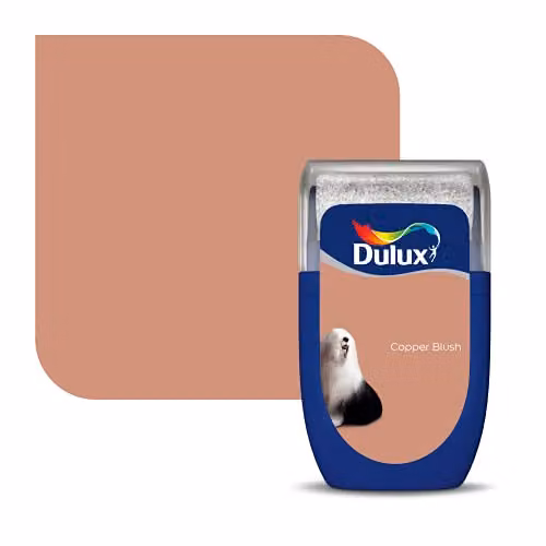 Dulux Walls and Ceilings Tester Paint, Copper Blush Pink, 30 ml