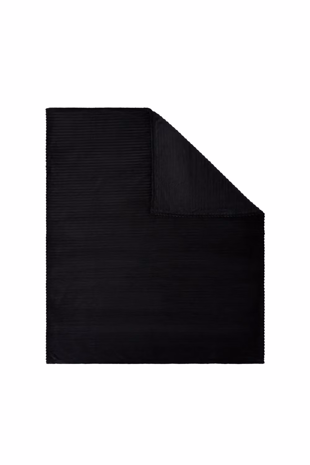 BHS Luxury Ribbon Velvet Throw in Black, W: 127 cm, D: 152 cm – 2