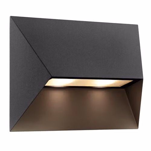 Nordlux Pontio Modern Black Metal Outdoor Wall Light for Garden, GU10, IP54, Mains Powered, H: 27.0 cm x W: 9.0 cm x D: 19.0 cm