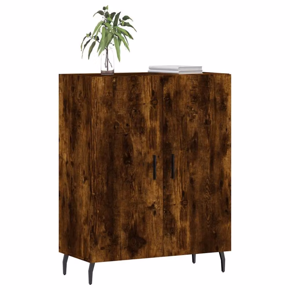 Berkfield Home Classic Sideboard in Smoked Oak Brown, W/D/H: 69.5 x 34 x 90 cm – 3