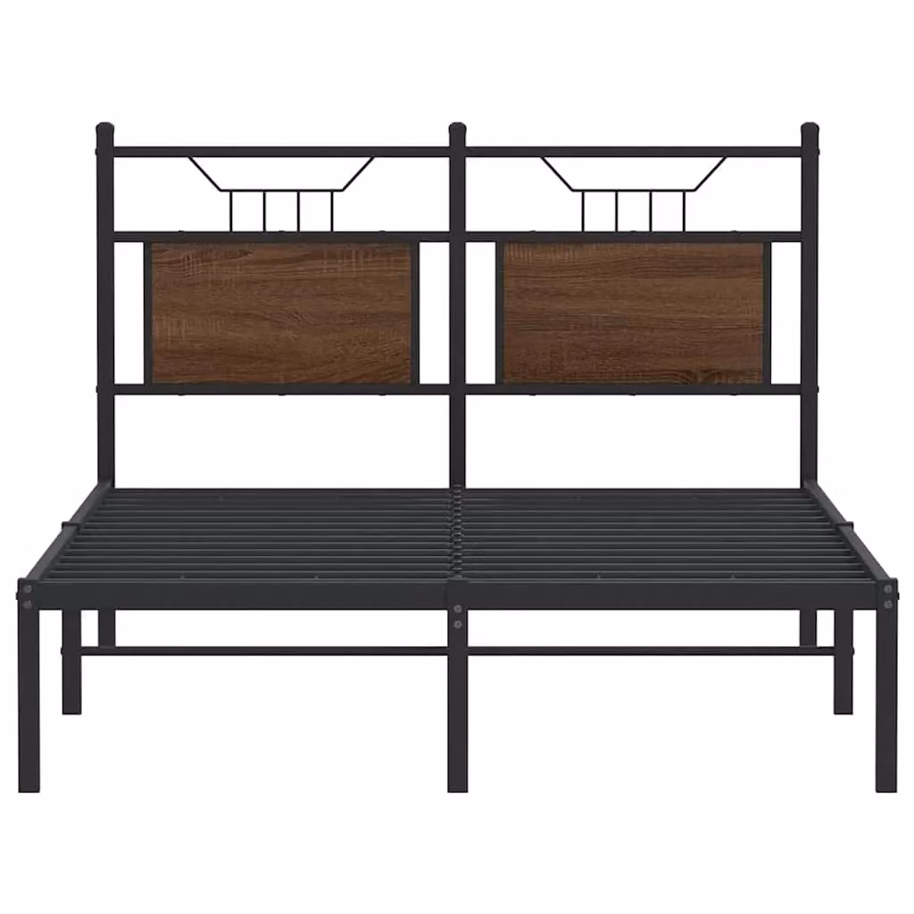 Berkfield Home Small Double Bed Frame with Drawers in Brown Oak, W/D/H: 120 x 190 x 91.5 cm – 3