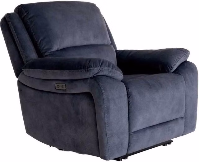 Furnishings For Less UK Bella Electric Power Reclining Armchair, Single Seater, Ink Grey Fabric