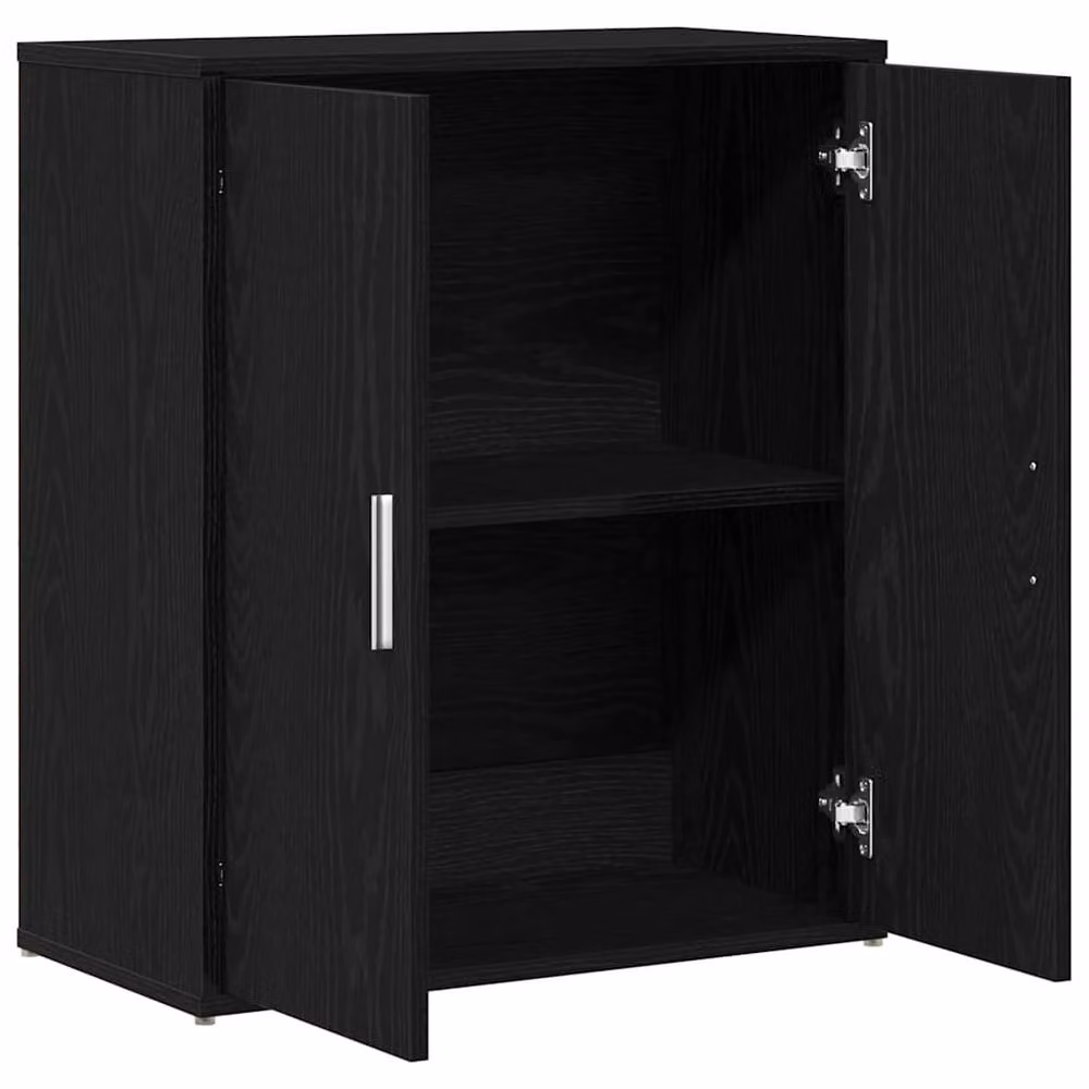 Berkfield Home Black Oak Sideboard in MDF, W/D/H: 60 x 31 x 70 cm – 2