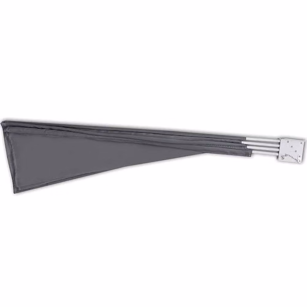 Berkfield Home Collapsible Grey Balcony Side Awning, W/D/H: 210 x 210 x 210 cm – 4