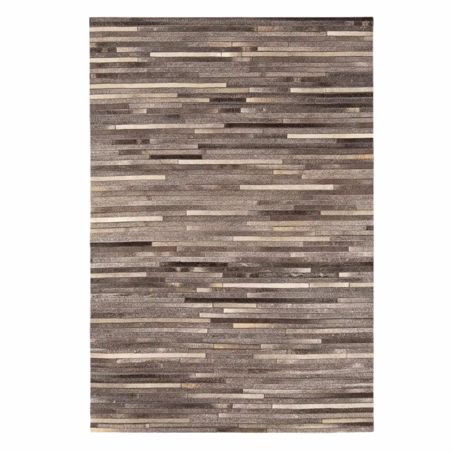 The Rug Shop UK Grey Striped Handmade Cowhide Area Rug W/D: 120 x 170 cm – 5