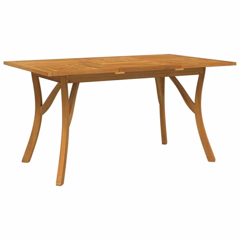 Berkfield Home Brown Solid Acacia Wood Garden Table W/D/H: 150 x 90 x 75 cm