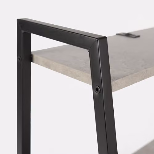 OHS 4 Tier Ladder Shelving Unit in Grey, W/D/H: 90 x 43 x 30 cm – 3
