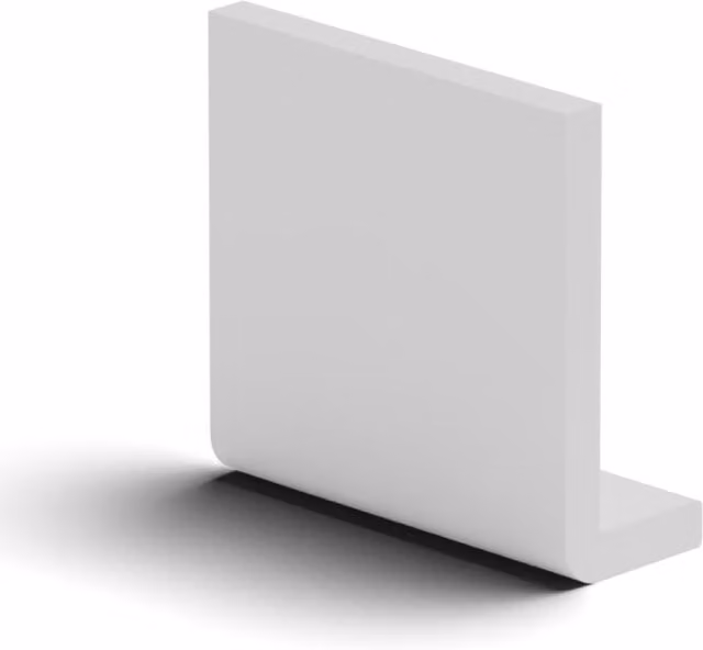 Freefoam White uPVC Fascia Capping Board, Thickness: 10 mm, Length: 5 m