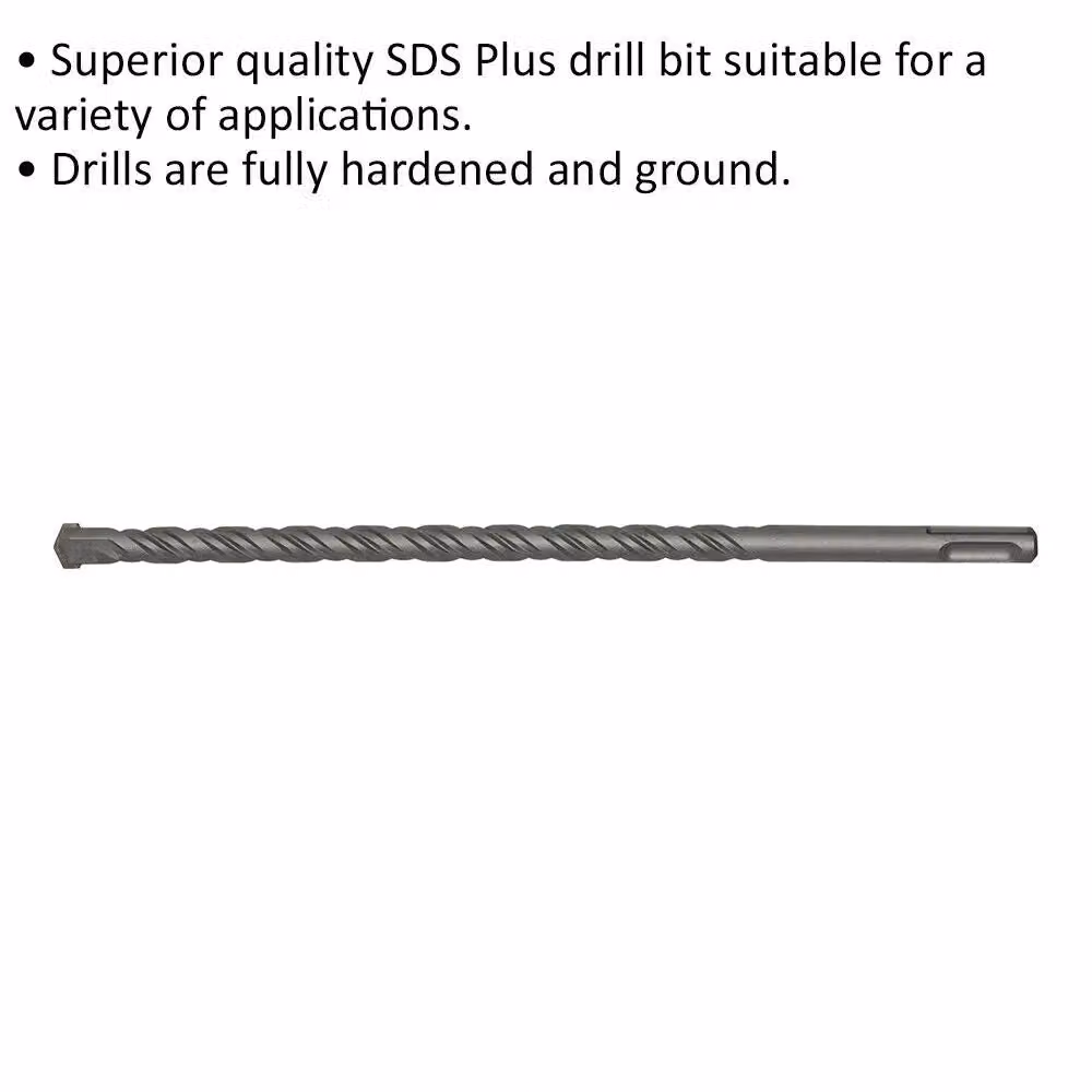 Loops SDS Plus Drill Bit, Silver and Multicolour, Diameter: 12 mm, Length: 260 mm – 2