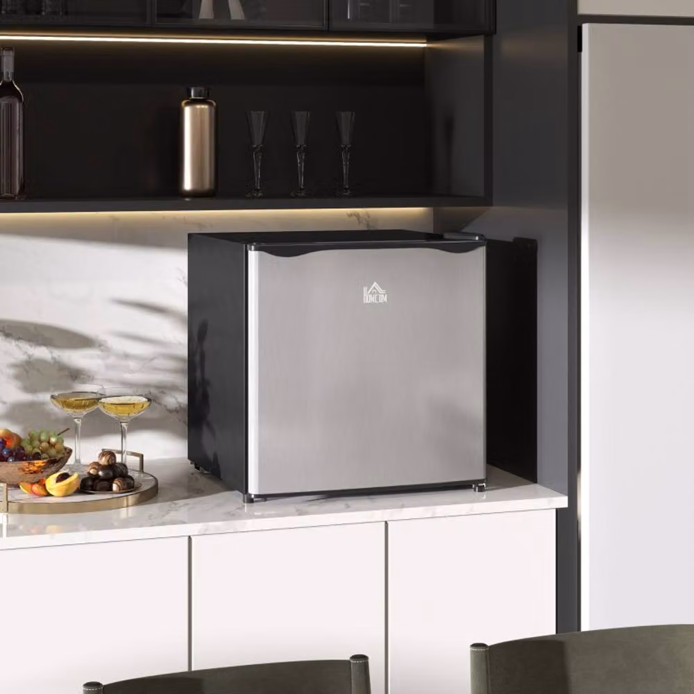 Rolipo 46 Litre Silver Table Top Fridge with Ice Box and Reversible Door – 2