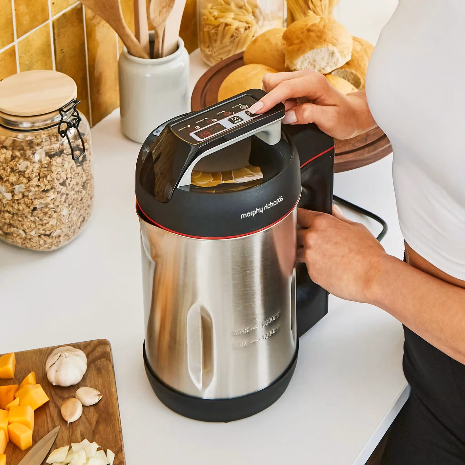 Morphy Richards Saute and Soup Maker in Silver Stainless Steel – 2