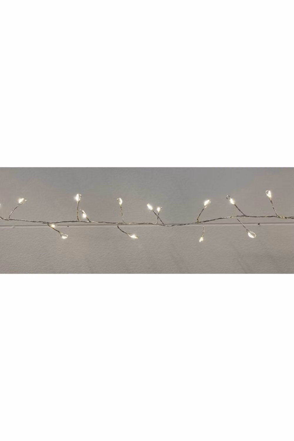 KDMD Warm White LED Micro String Lights in Silver for Christmas and Holiday Decor – 2