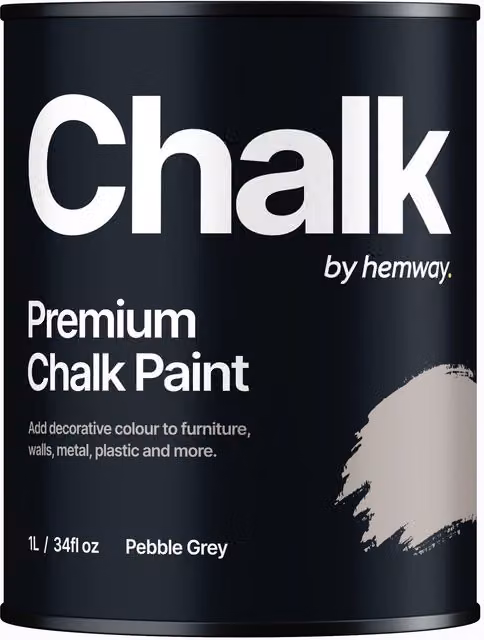 Hemway Chalk Paint Flat Matt in Pebble Grey, 1 l