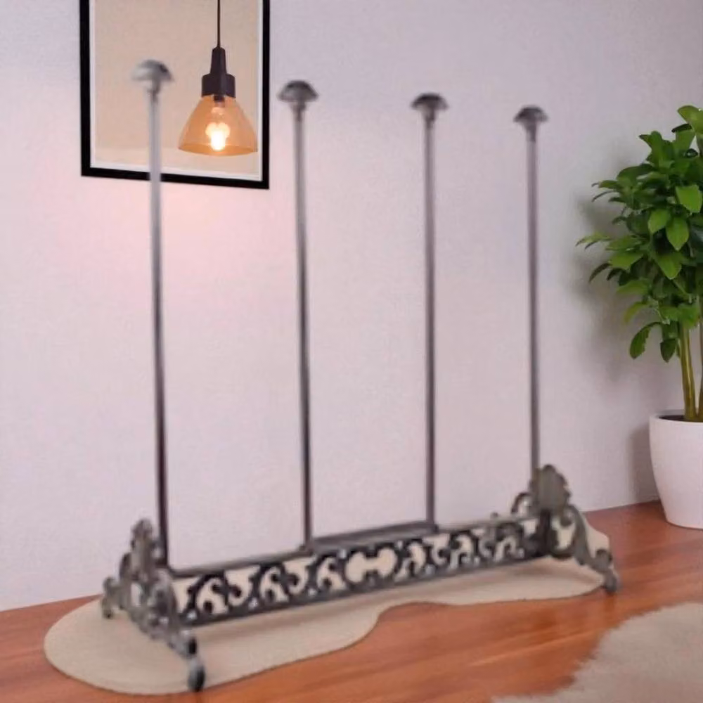 FLAVORA Cast Iron Wellington Boot Stand Rack in Brown, Width: 50 cm – 2