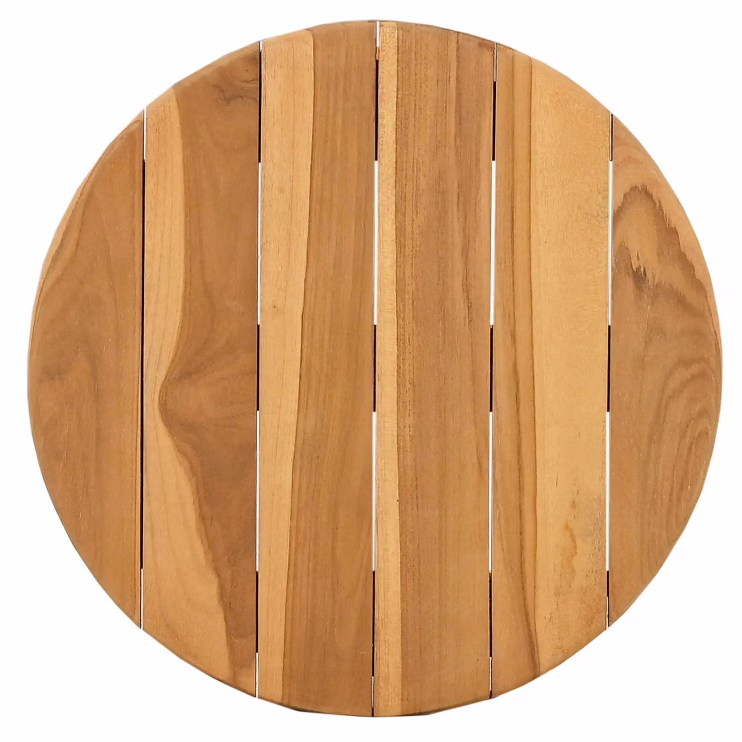 Berkfield Home Garden Side Table in Brown Oiled Solid Teak Wood, W/D/H: 40 x 40 x 41 cm – 4