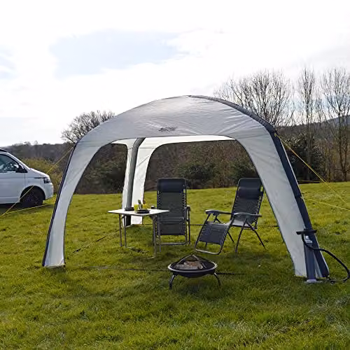 Maypole Inflatable Gazebo Event Shelter in Grey and White, W/D/H: 365 x 365 x 220 cm – 2