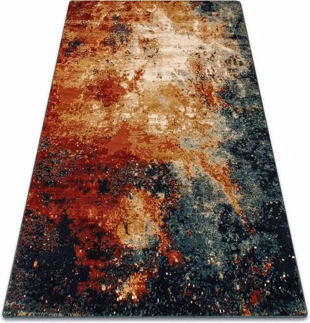 RugsX Wool Omega Rug in Red and Multicolour, W: 170 cm, D: 235 cm
