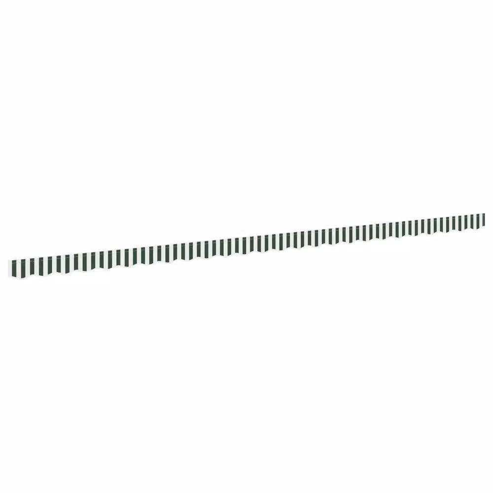 Berkfield Home Awning Valance in Green and White, W: 5.8 m, H: 0.2 m – 1