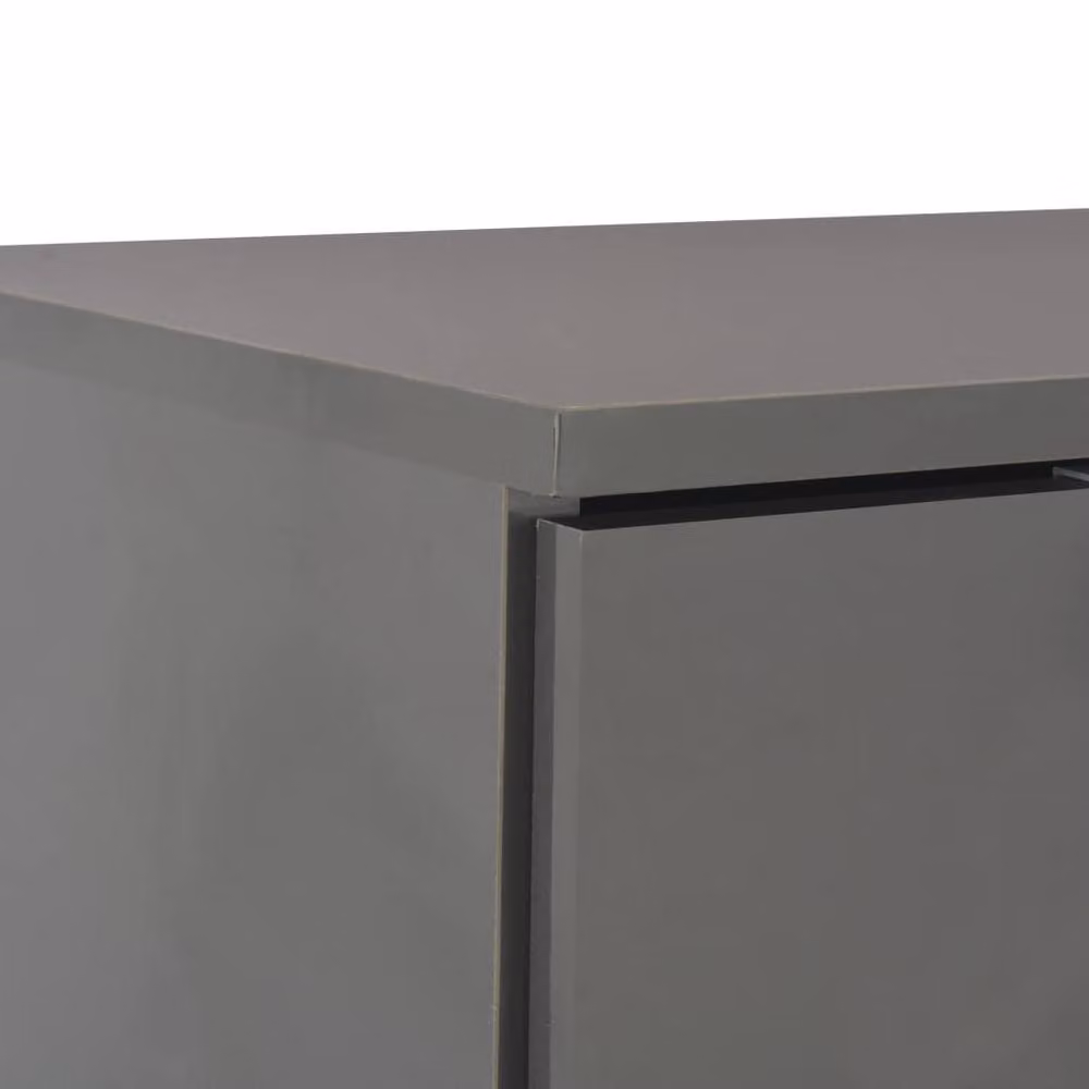 Berkfield Home High Gloss Grey Modern Sideboard, W/D/H: 71 x 35 x 76 cm – 3