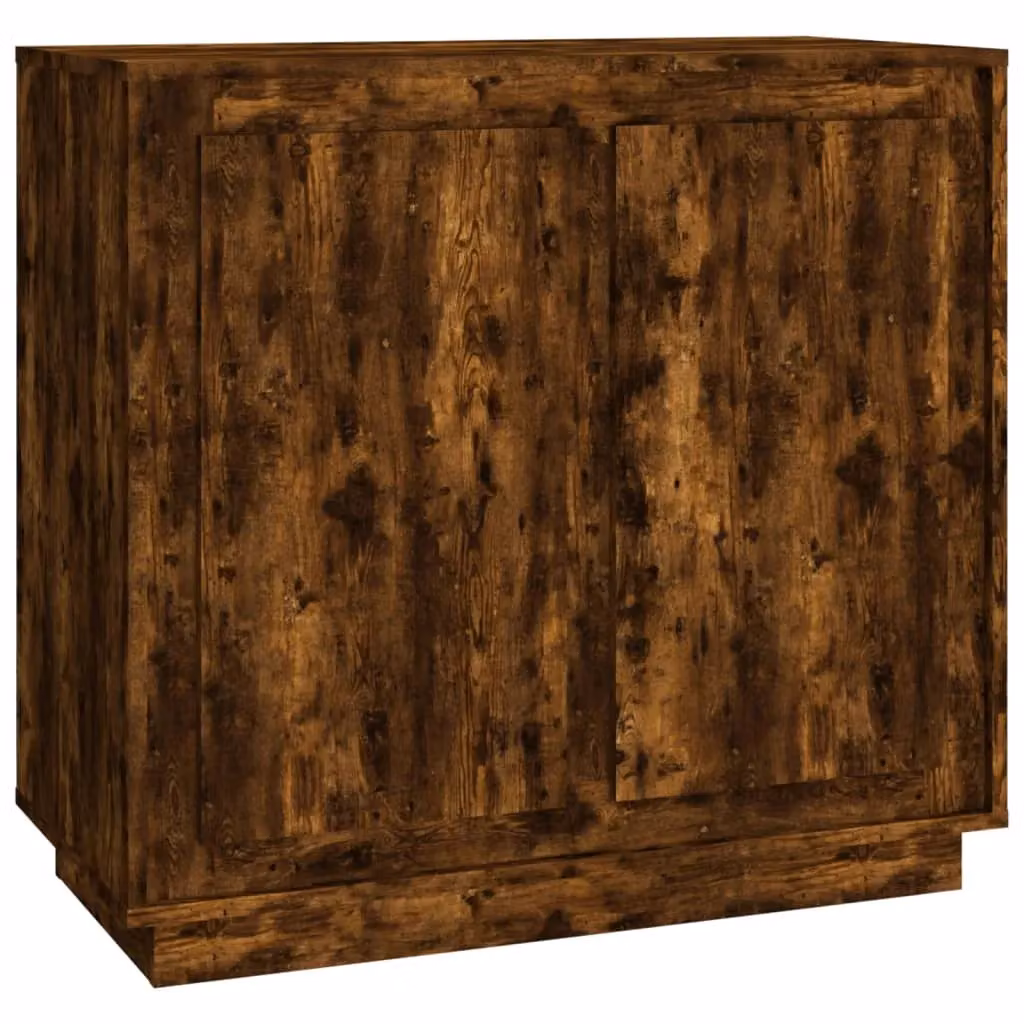 Berkfield Home Smoked Oak Sideboard in Brown, W/D/H: 80 x 34 x 75 cm – 2