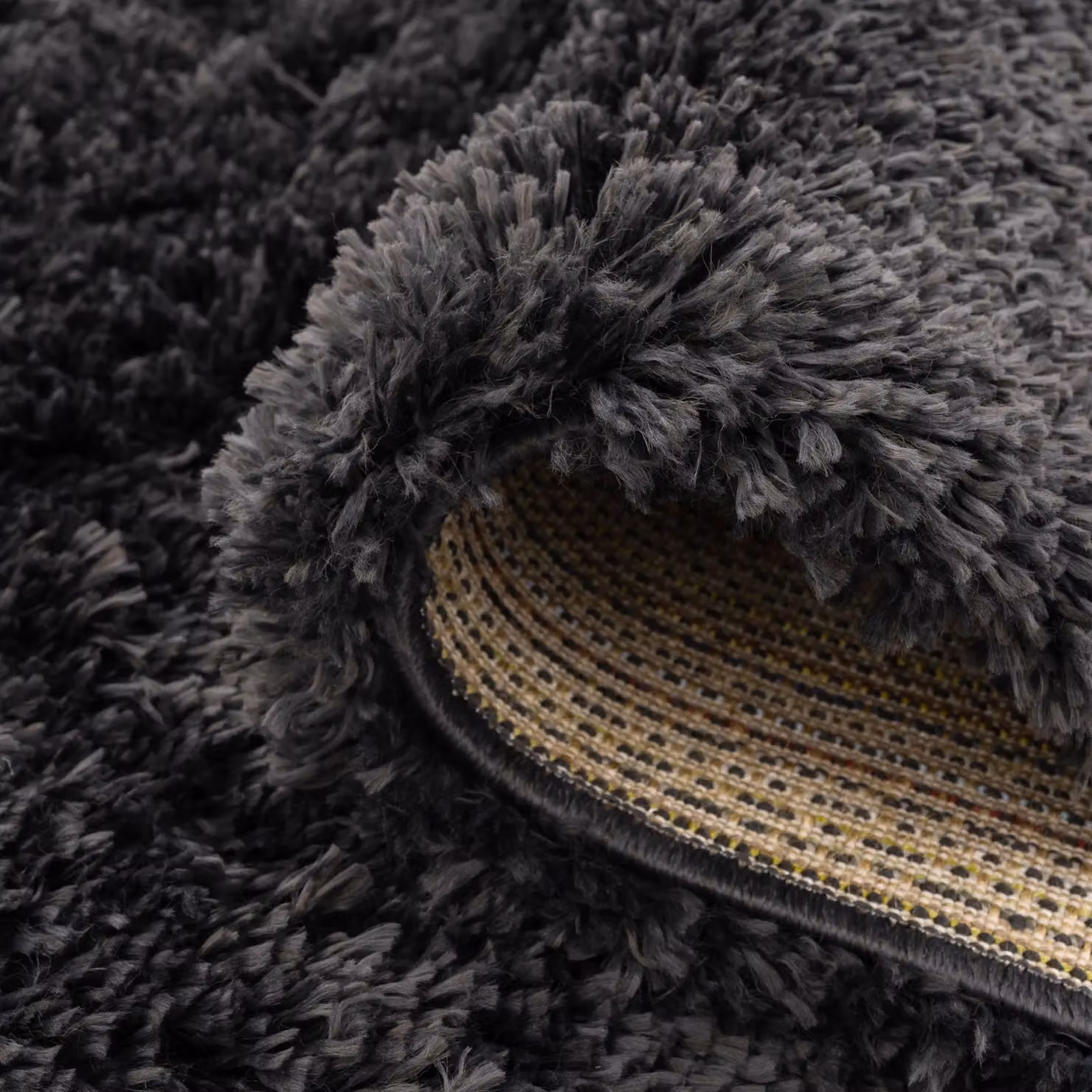 Kukoon Grey Soft Fluffy Shaggy Area Rug for Living Room or Bedroom, W: 60 cm, L: 240 cm – 5