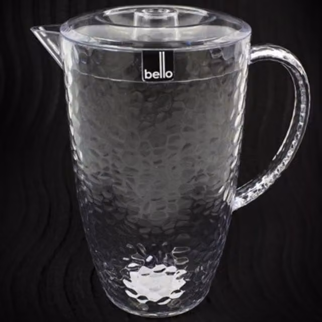 Bello Transparent Plastic Pitcher with Lid, 2L – 1
