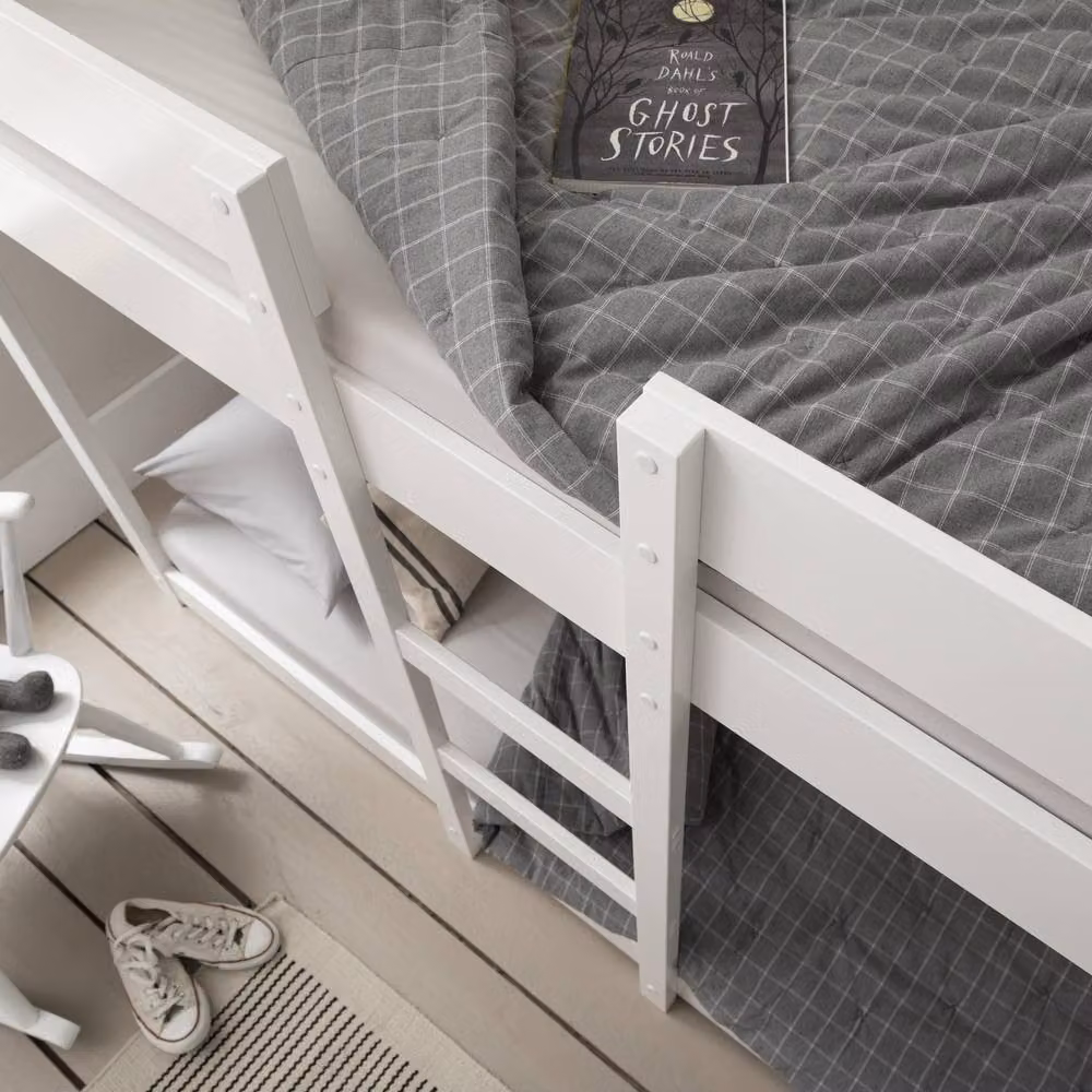 Nöa and Nani Sofie Single Bunk Bed House Cabin in White – 2