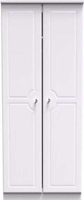 Ready Assembled 2 U Stratford 2 Door Wardrobe in White