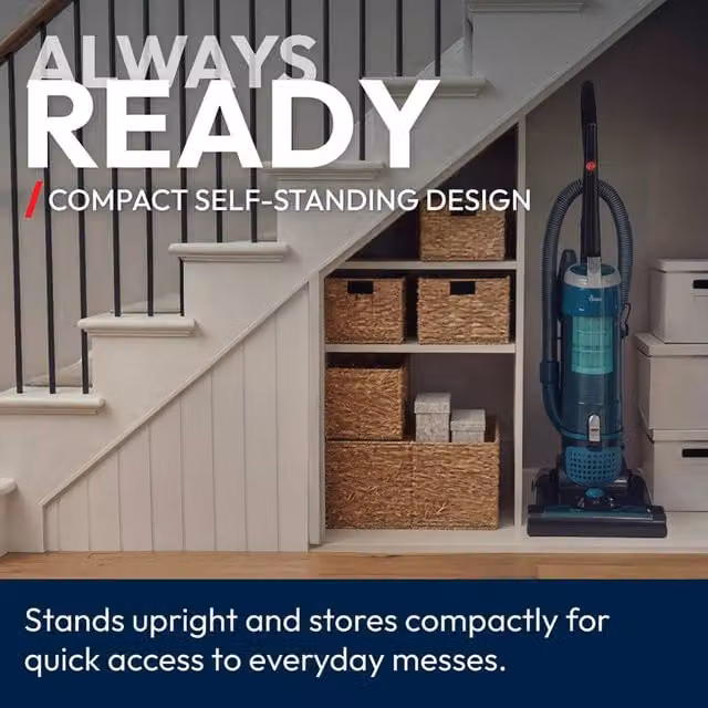 ExtraStar 850W Multi-Surface Lightweight Upright Vacuum Cleaner in Turquoise with Extension Pole