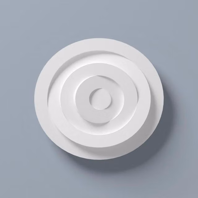 NMC Modern Lightweight Ceiling Rose Canopy in White