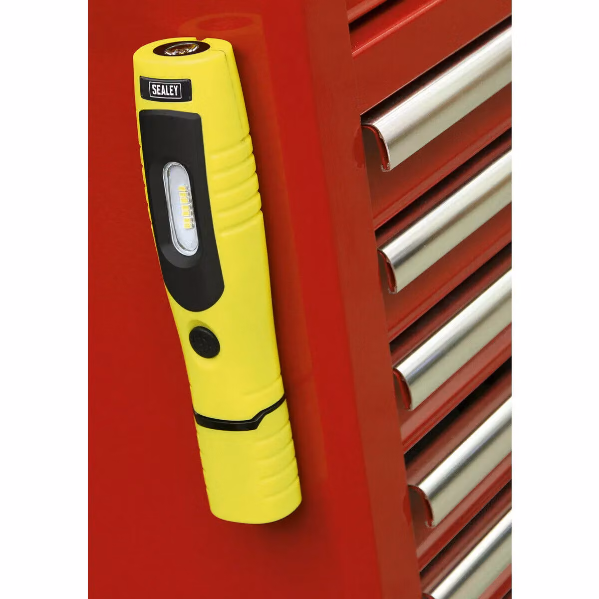 Sealey Loops 360 Swivel Inspection Light with 7 SMD 3W LED, Rechargeable, Yellow – 4