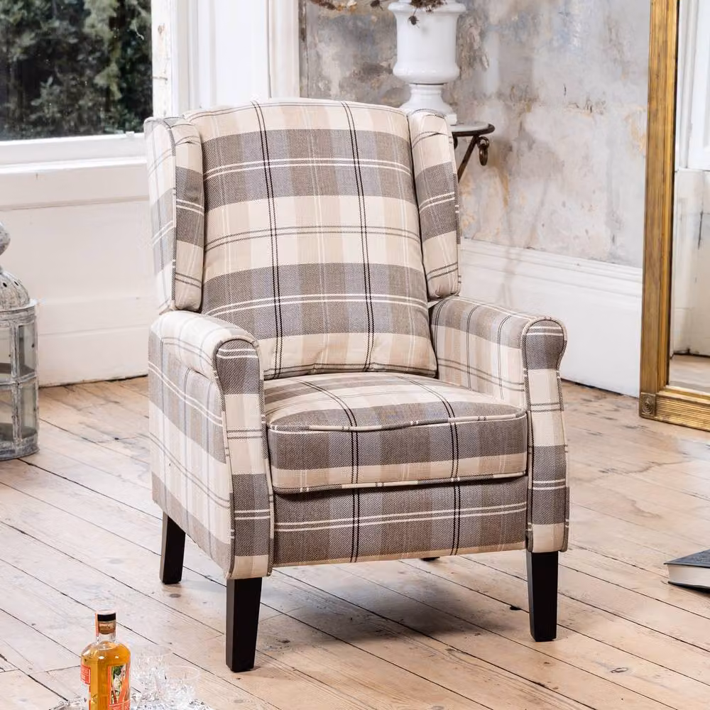 Artemis Home Stanfield Classic Fabric Recliner Armchair in Beige – 2