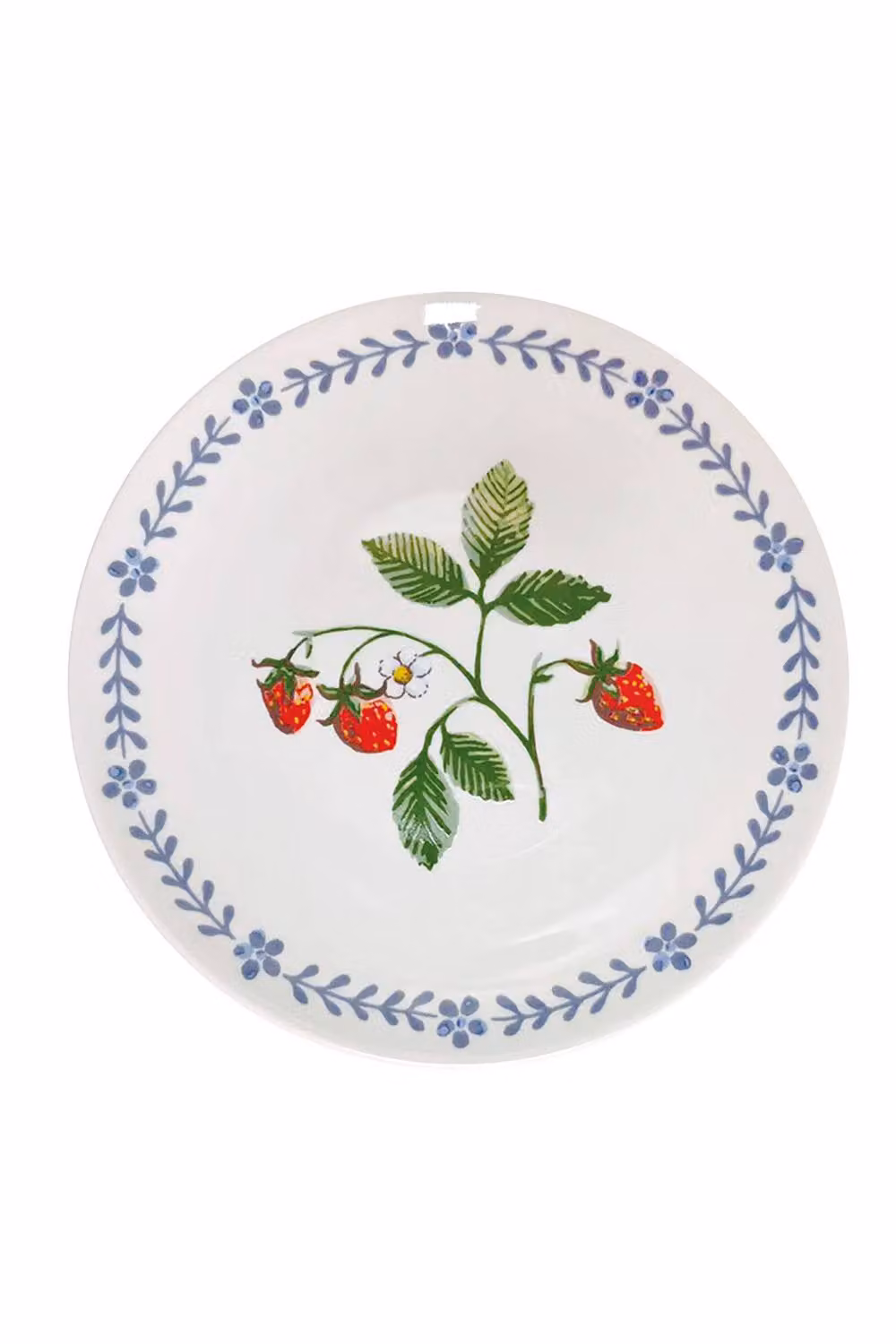 Ulster Weavers Strawberry Patch Porcelain Side Plate in Green, Blue and White – 2