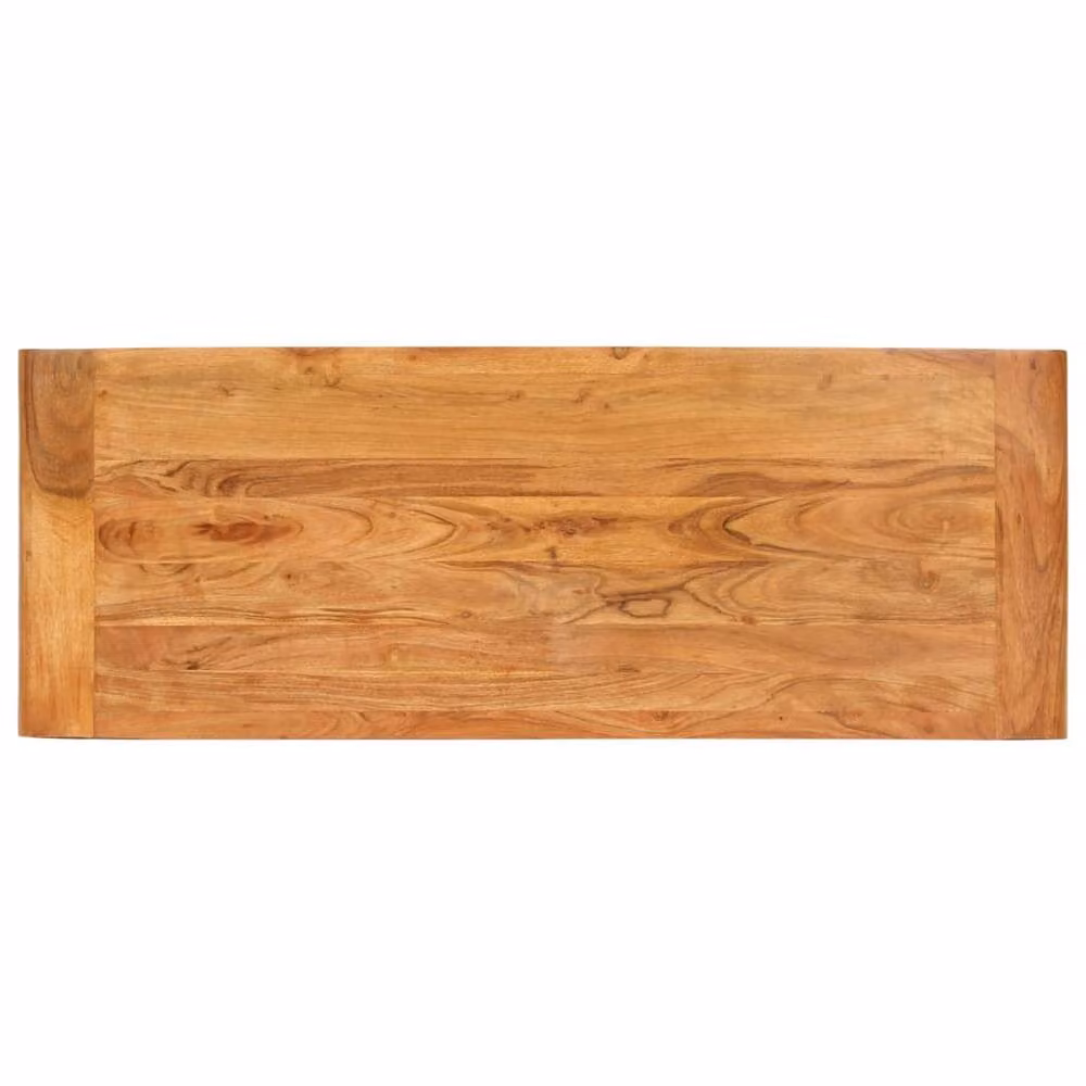 Berkfield Home Rustic Solid Acacia Wood Console Table, Brown, W/D/H: 110 x 40 x 76 cm – 2