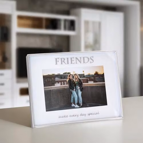Happy Homewares Modern Silver Metal Single Picture Frame for Wall or Tabletop, W: 15 cm, H: 20 cm – 3