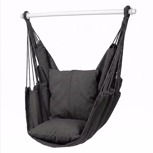 Mountview Grey Egg Hammock Chair with Weatherproof Cushion for Indoor and Outdoor Use