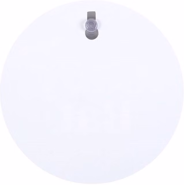 KDMK Round Adhesive Campervan Window Sign in White