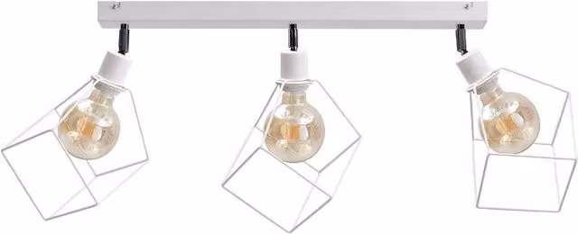 Netlighting Ruben Ceiling Spotlight Bar in White, 63 cm, 3x E27