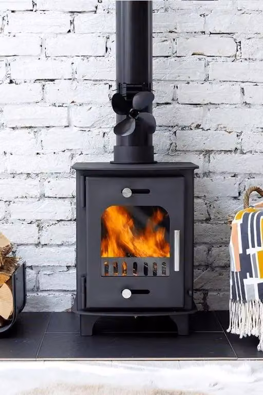 Vaillant Remora Magnetic Flue Pipe Heat Powered Stove Fan, Black, 200 mm – 7