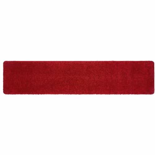 My Mat Red Non-Slip Washable Shaggy Pile Runner, W/D/H: 67 x 300 cm