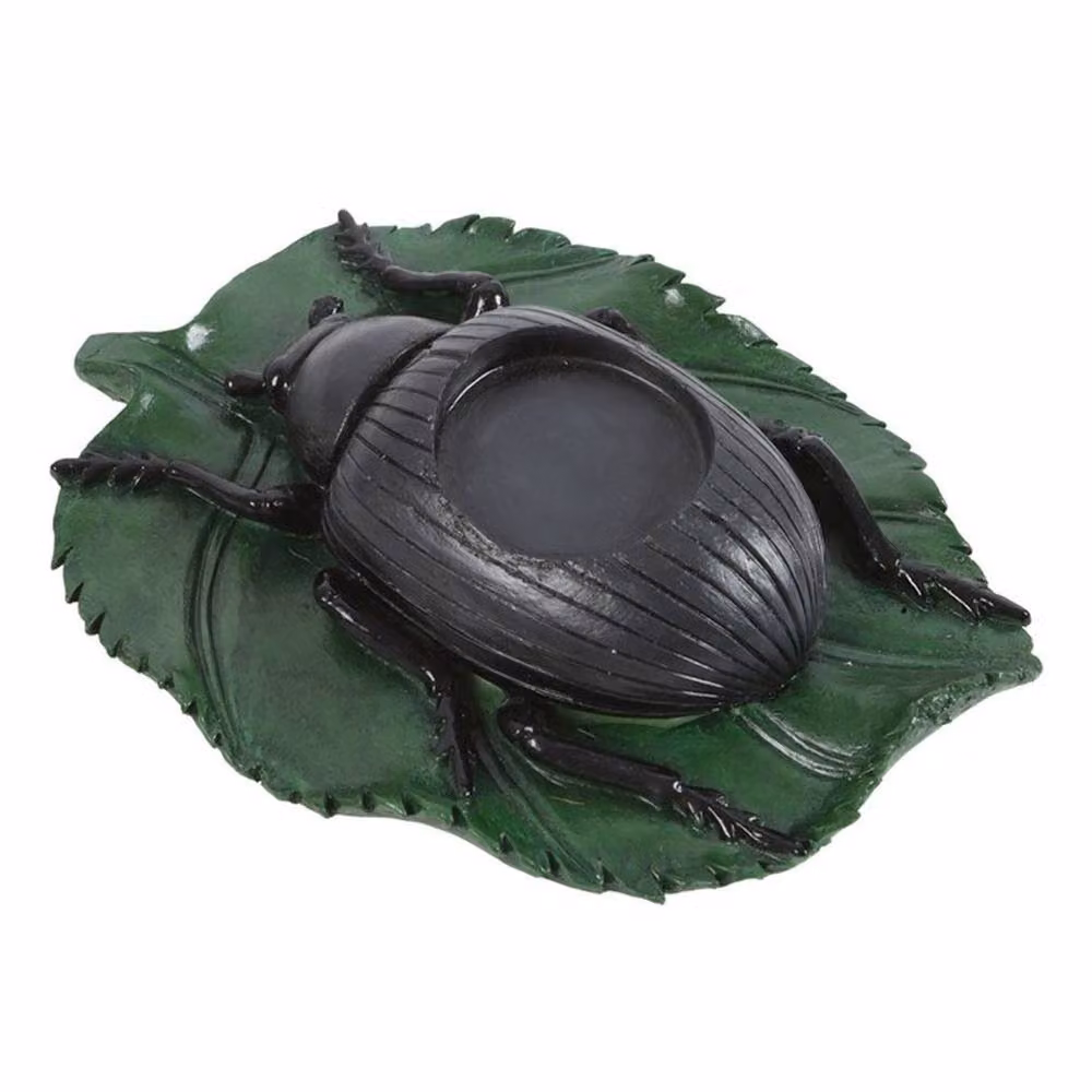 Uniqueful Beetle Tealight Candle Holder in Multicolour, Black and Green – 2