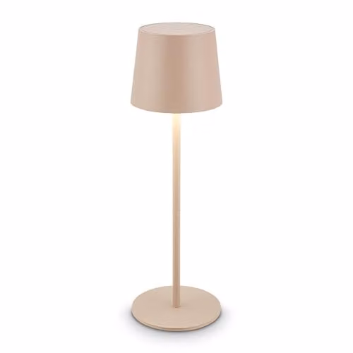 Briloner Beige Rechargeable LED Table Lamp, Dimmable Touch Control Reading Light, H 33 cm x W 11 cm x D 11 cm