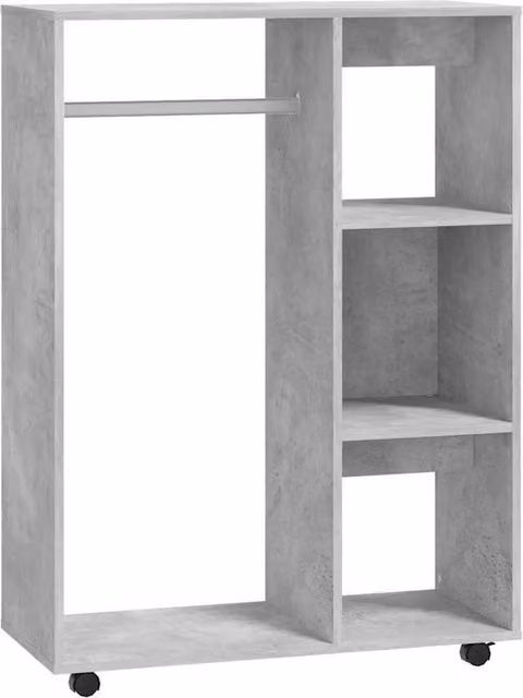 Berkfield Home Modern Wardrobe in Concrete Grey, W/D/H: 80 x 40 x 110 cm