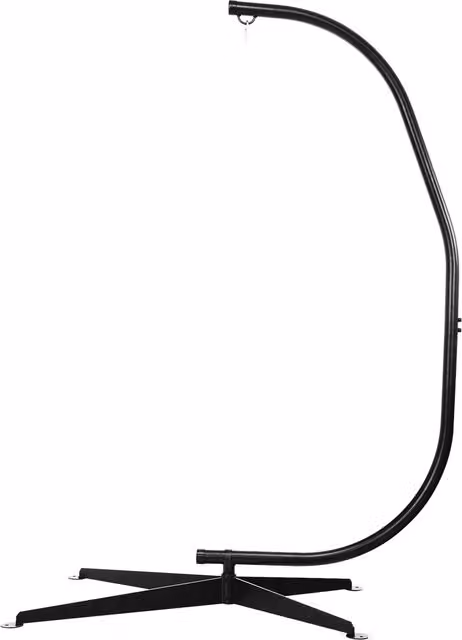 Costway C-Shaped Hammock Chair Stand in Black