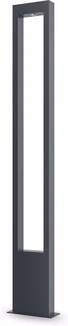 Netlighting Bonn LED Outdoor Bollard in Grey, 150 cm Height, 1000 lm, 3000K Warm White, IP65 Rated