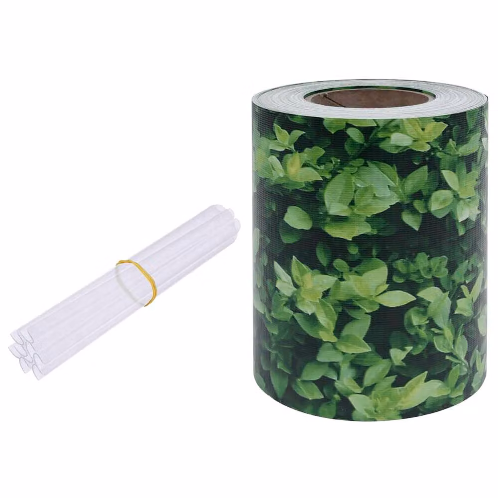 Berkfield Home Garden Privacy Screen in Green PVC Mat Finish, W: 70 cm, H: 19 m – 3
