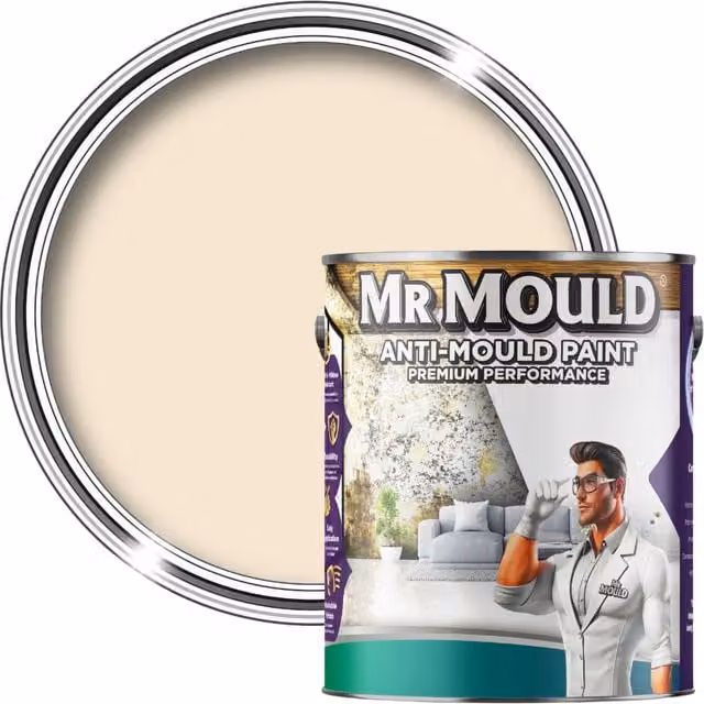 MR MOULD Anti-Mould Protection Paint for Interior Walls and Ceilings, Beige, 5 l